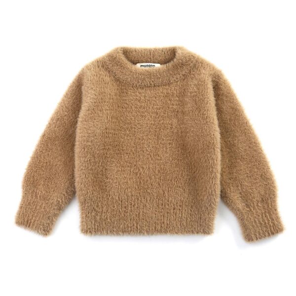 Girls' Sweaters Winter Wear New Style Imitation Mink Jacket Sweater 1-3 Year Old Baby Warm Coat Kids Sweaters