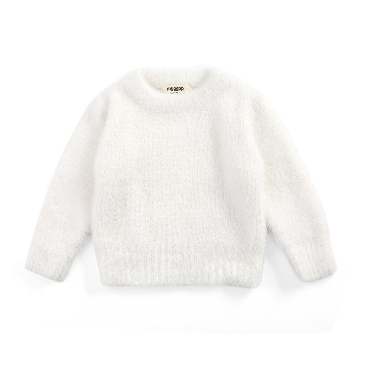 White puffy clearance sweater